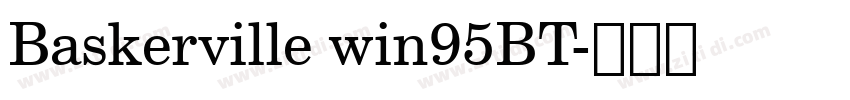 Baskerville win95BT字体转换